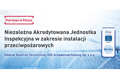 Accreditation of Technical Inspection Services of VdS in Poland