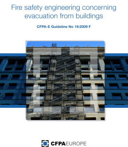 Fire safety engineering concerning evacuation from buildings