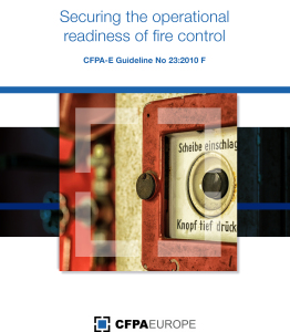Securing the operational readiness of fire control system