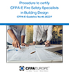Procedure to certify CFPA-E Fire Safety Specialists in Building Design