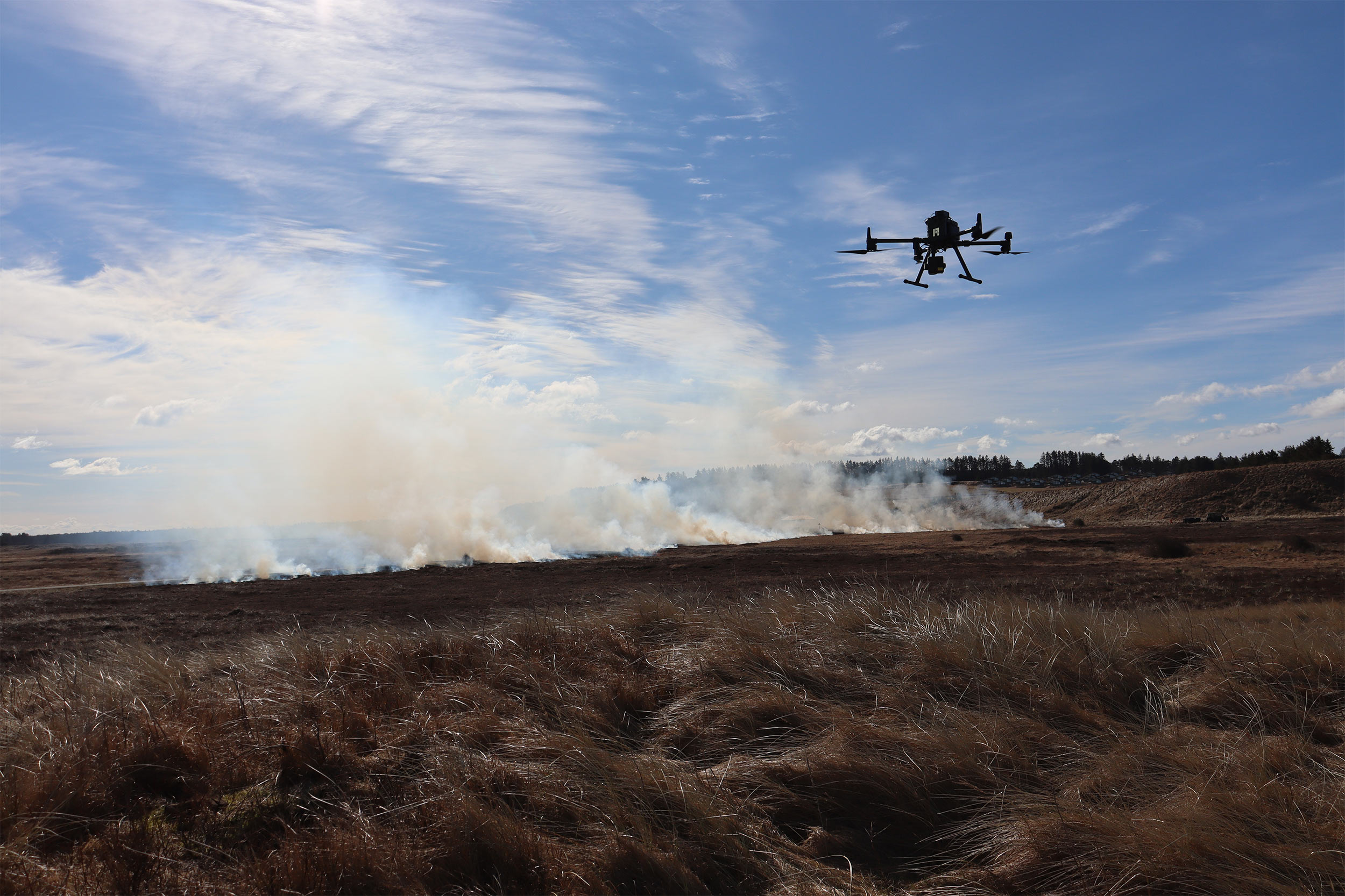 Drone technology for European forest fires will also be used for heath fires