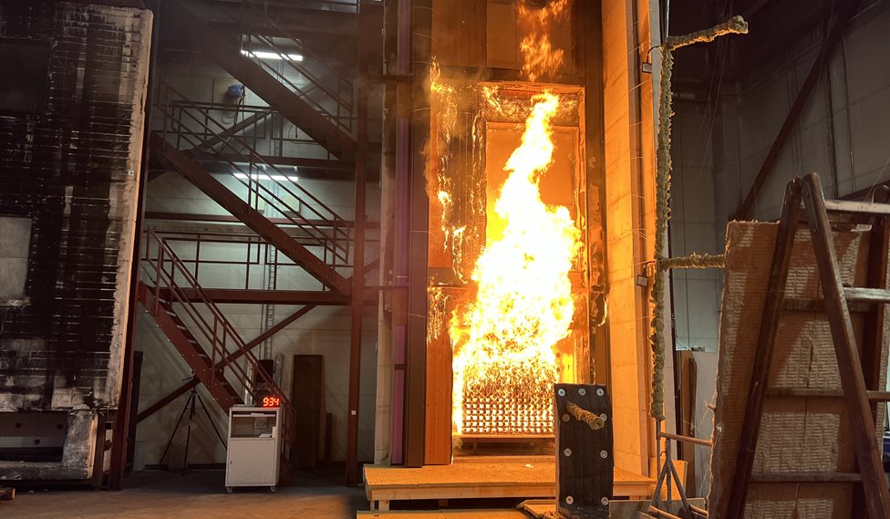 Fire tests reveal the possibilities for wooden facades in high-rise buildings