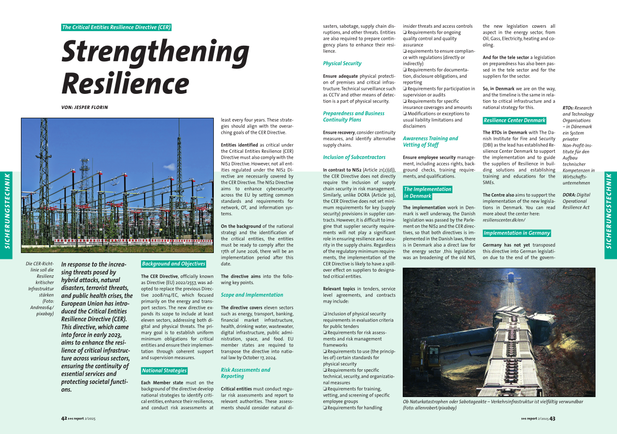 Strengthening Resilience