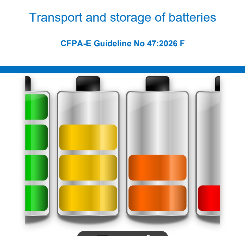 Transport and storage of batteries